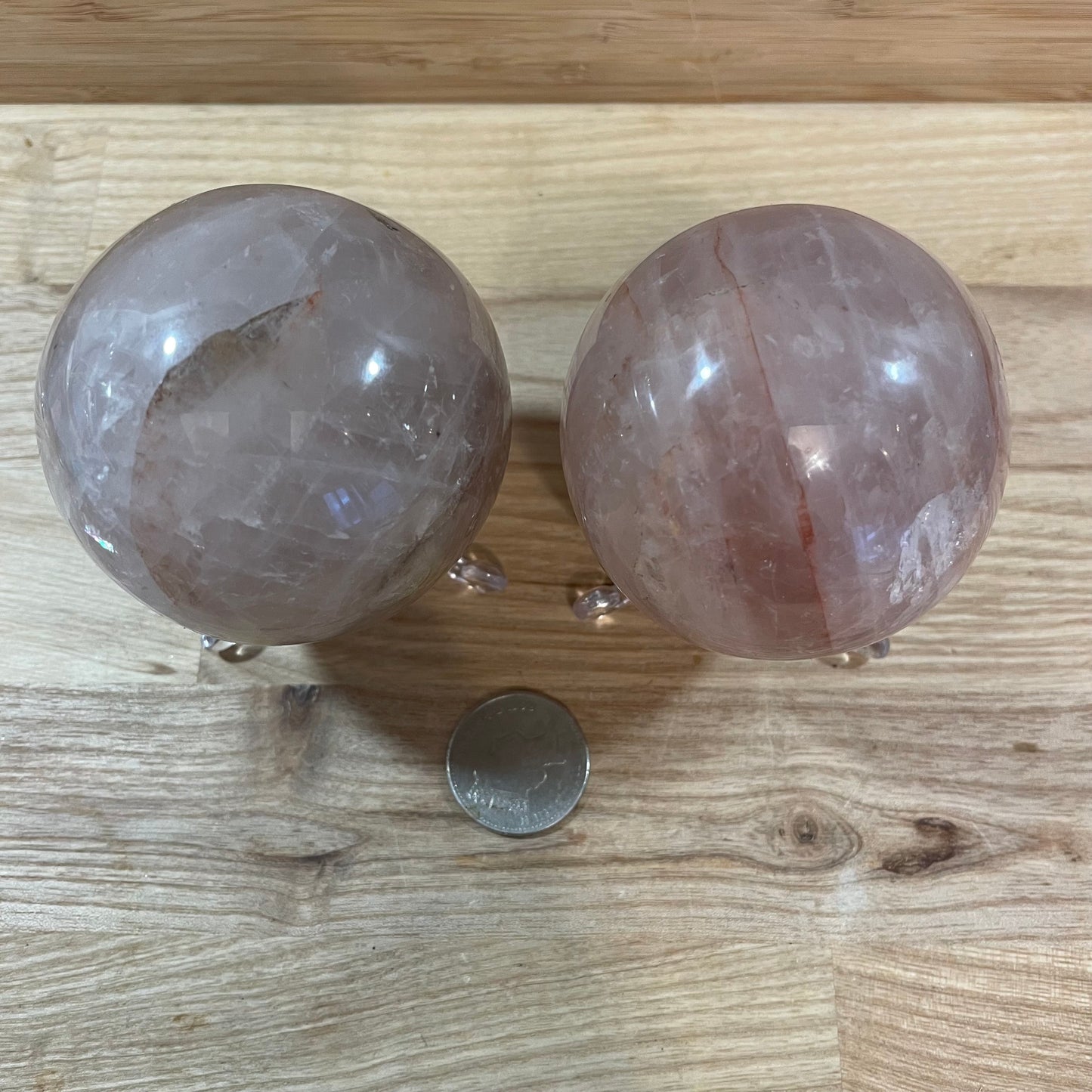 Hematoid Quartz Spheres (approx 70cm)