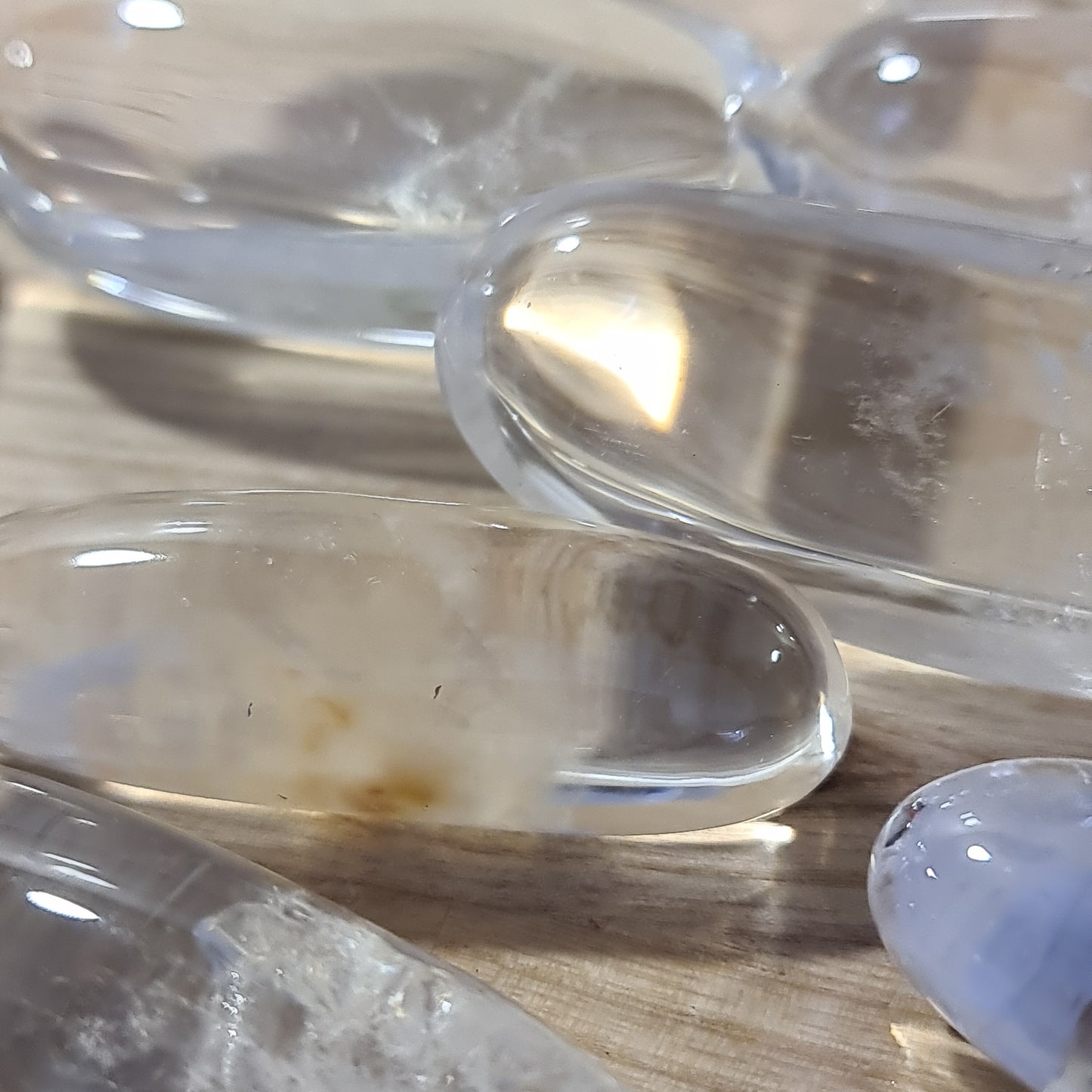 Clear Quartz Mirror Polished Pebbles