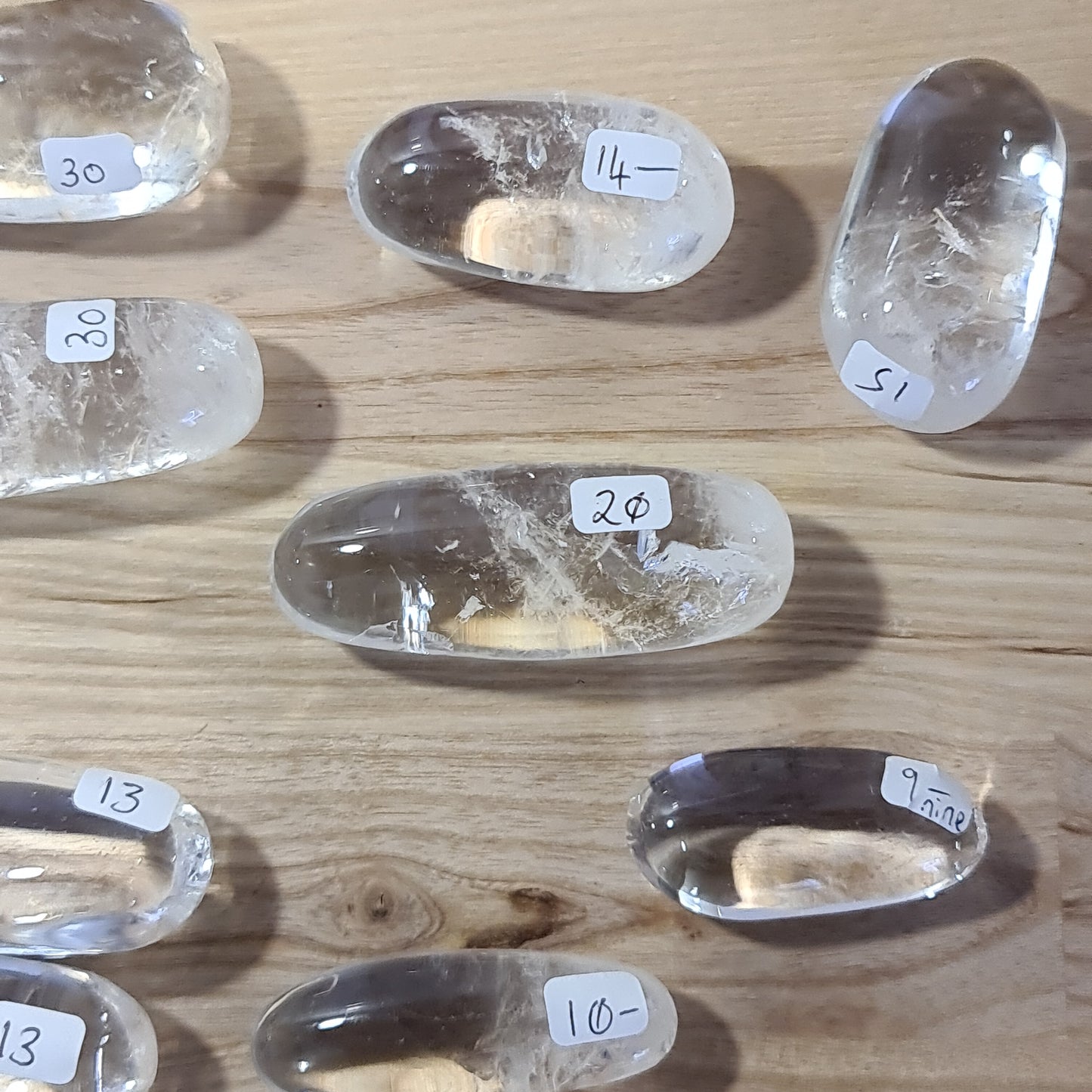 Clear Quartz Mirror Polished Pebbles