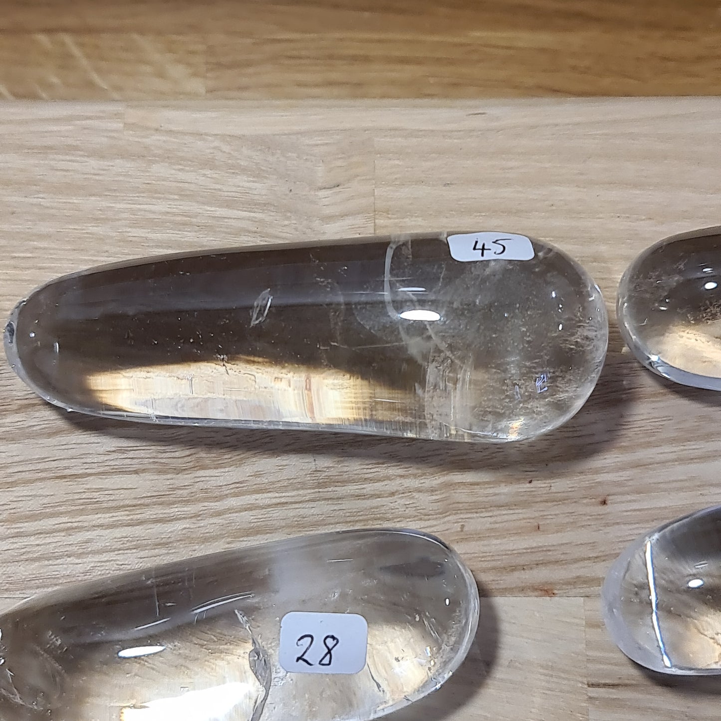 Clear Quartz Mirror Polished Pebbles