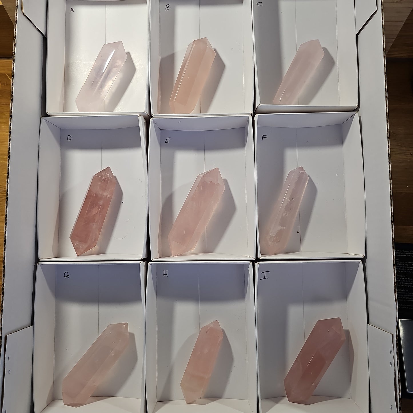 Rose Quartz DTs (Double Terminated Points)