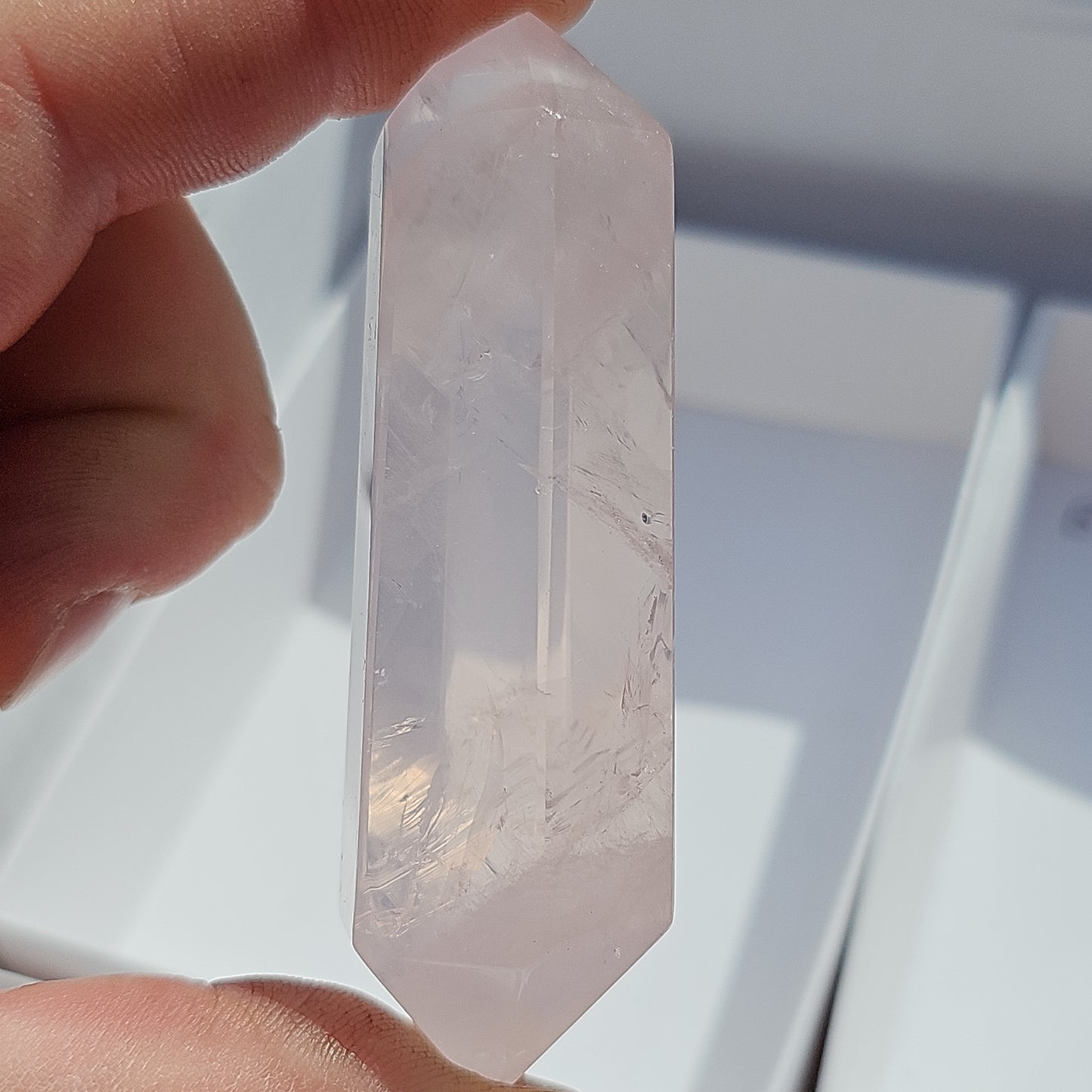 Rose Quartz DTs (Double Terminated Points)