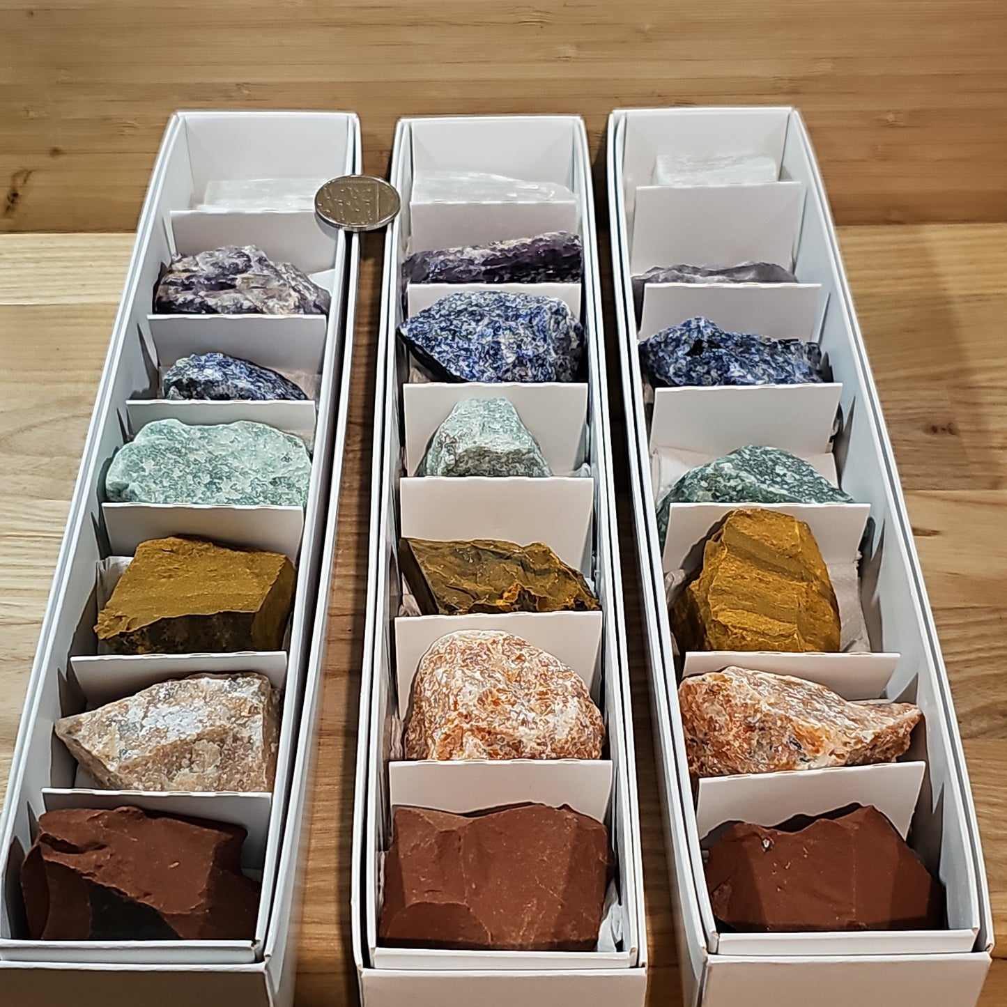7 Chakra Rough Crystal Set