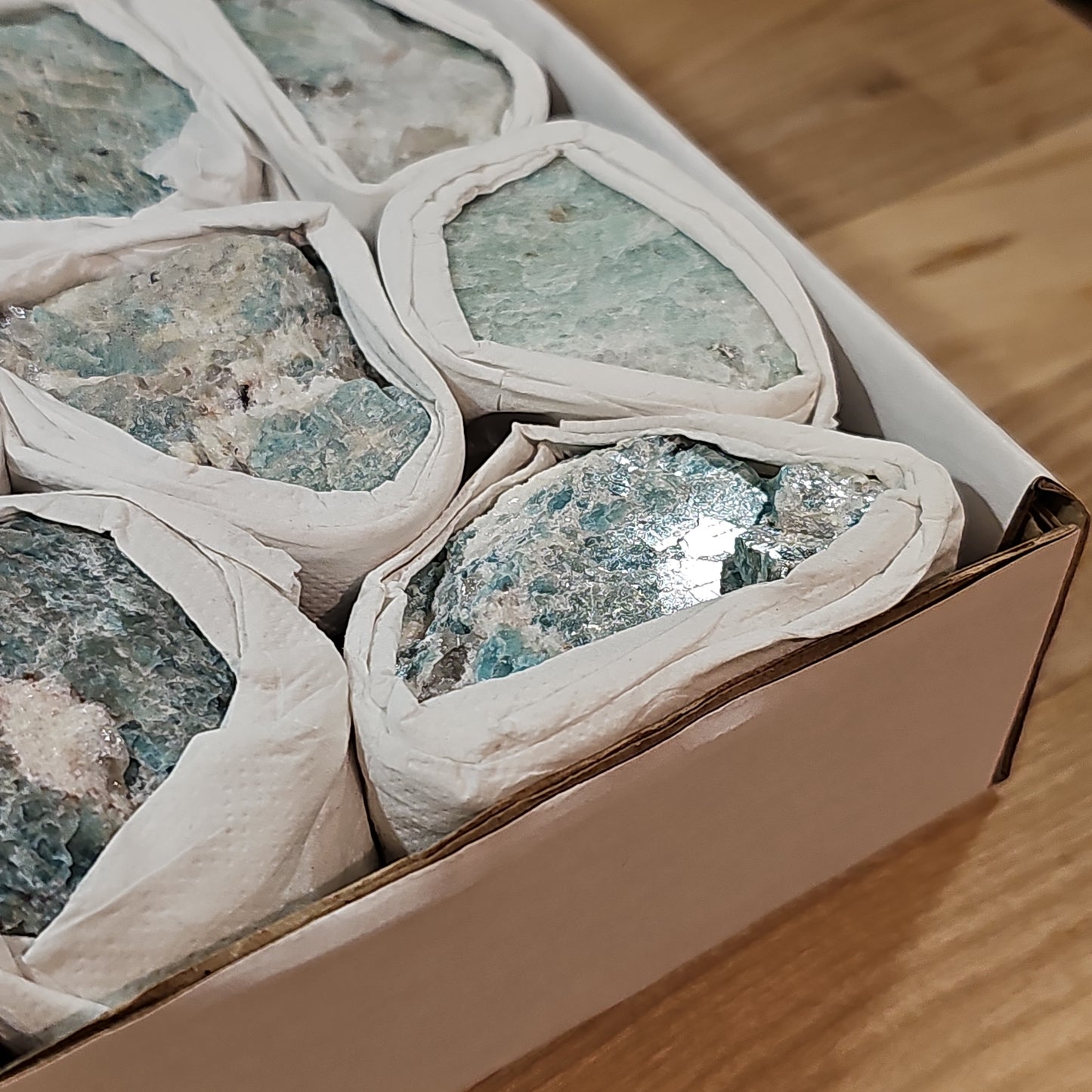 Amazonite Raw Pieces (incl. Smokey Quartz)