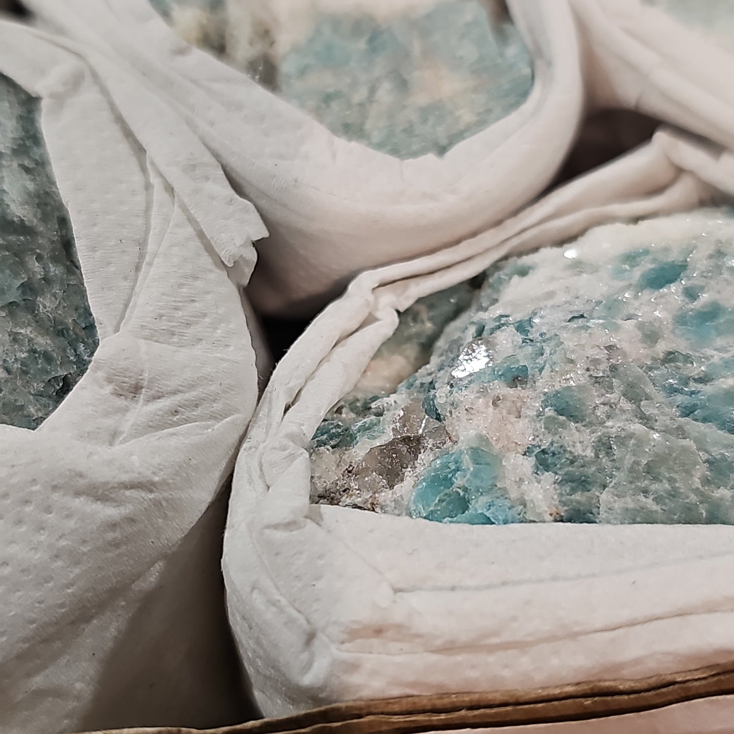 Amazonite Raw Pieces (incl. Smokey Quartz)