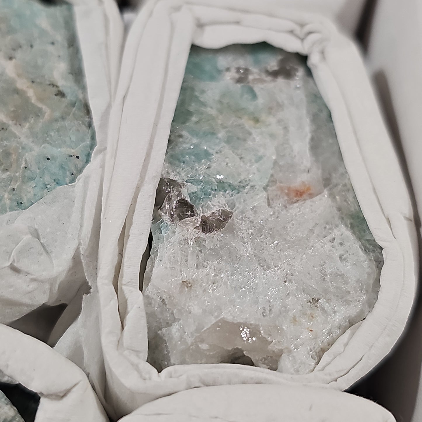 Amazonite Raw Pieces (incl. Smokey Quartz)