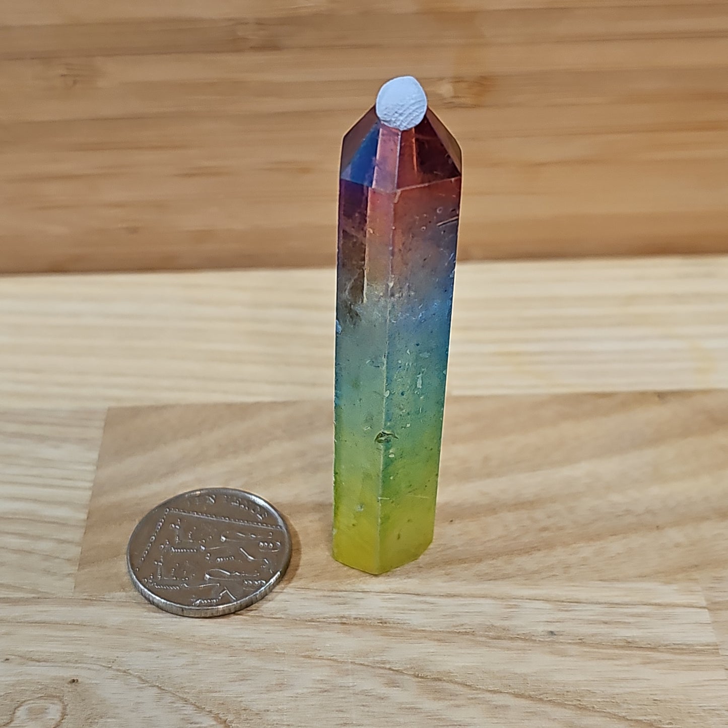Rainbow Aura Quartz Points