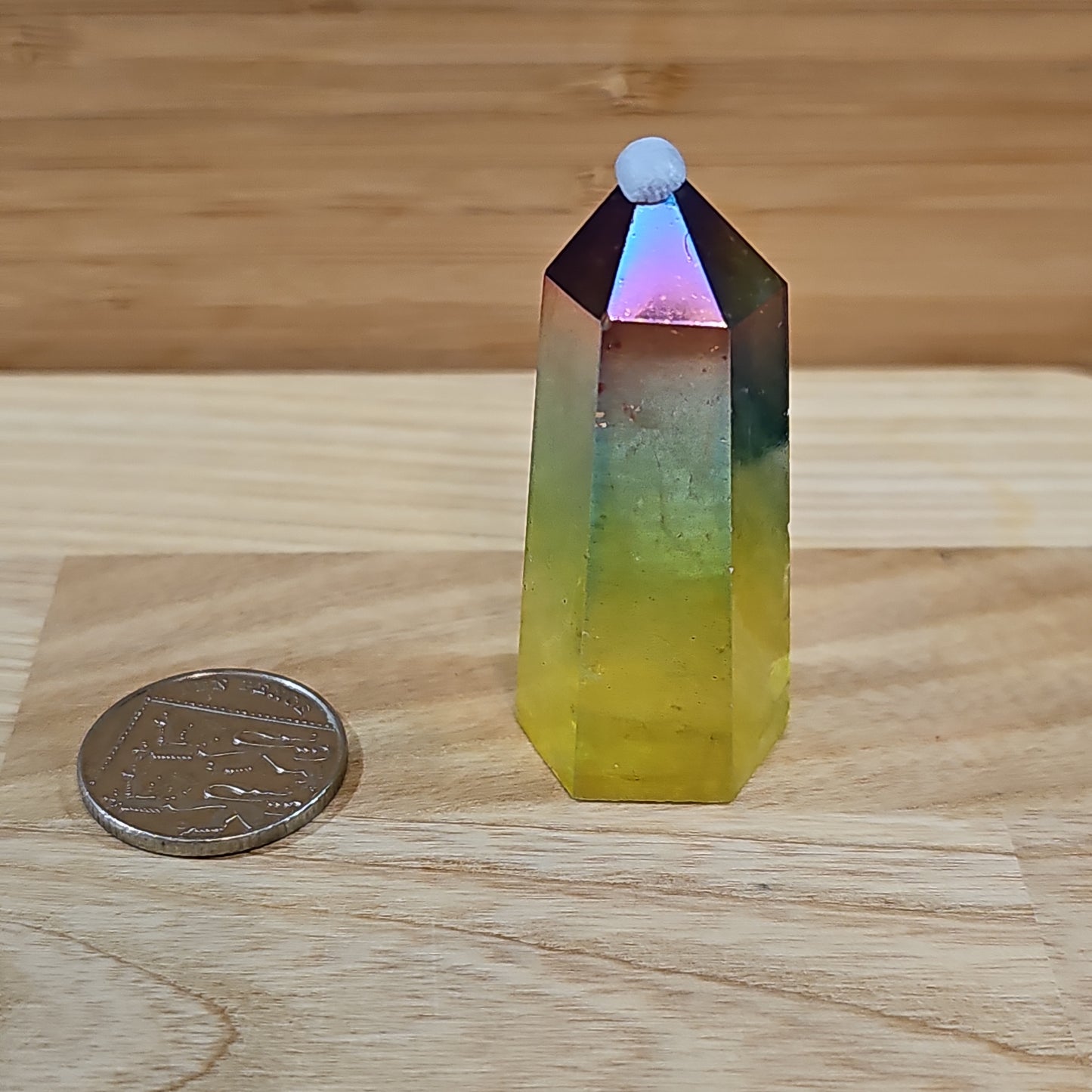 Rainbow Aura Quartz Points