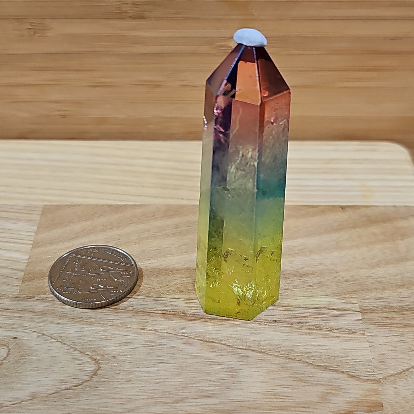 Rainbow Aura Quartz Points