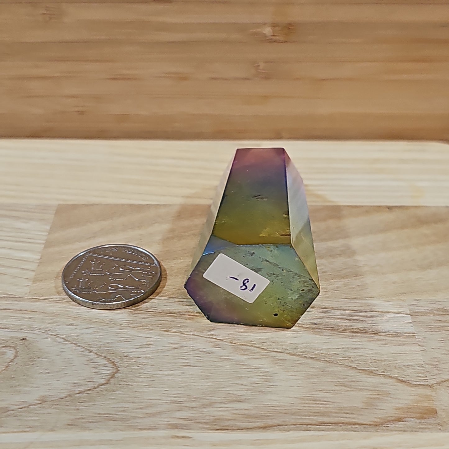 Rainbow Aura Quartz Points