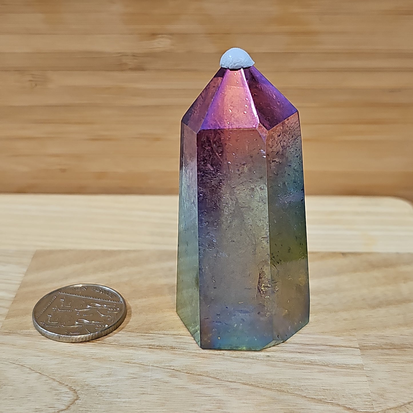 Rainbow Aura Quartz Points