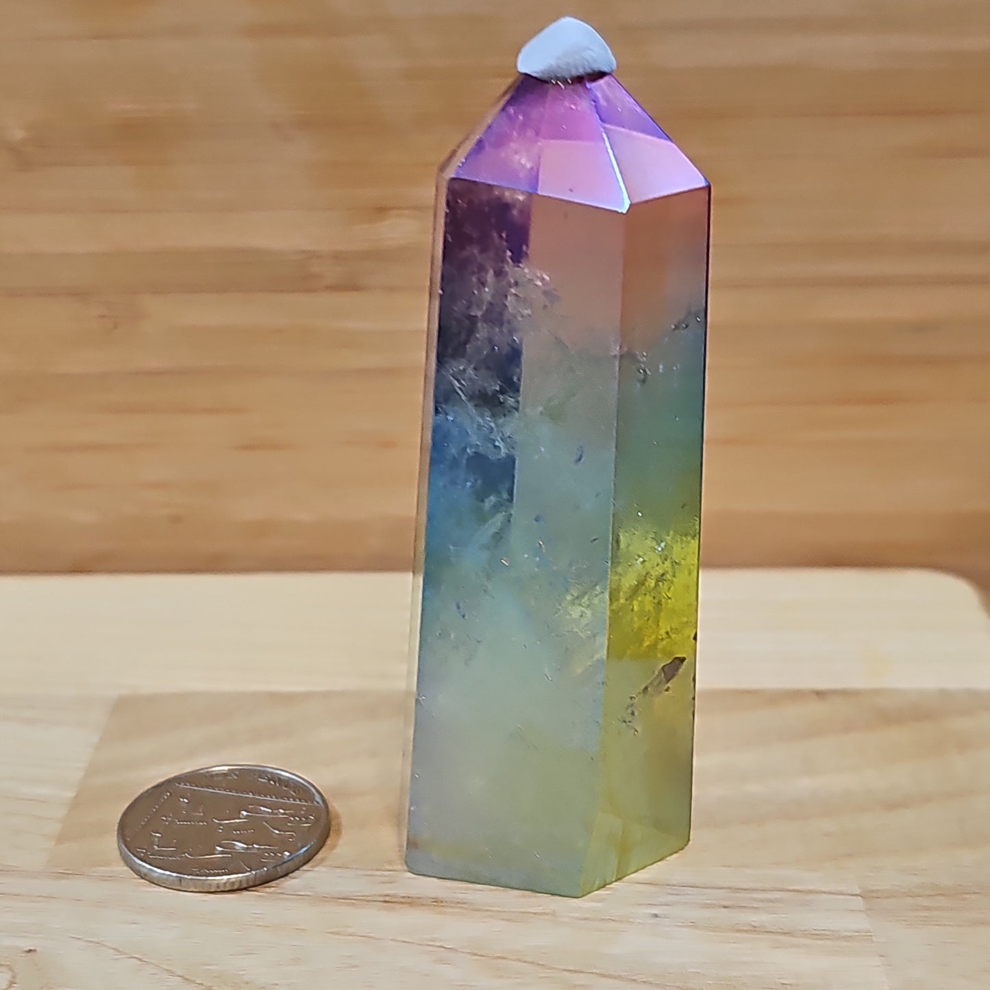 Rainbow Aura Quartz Points