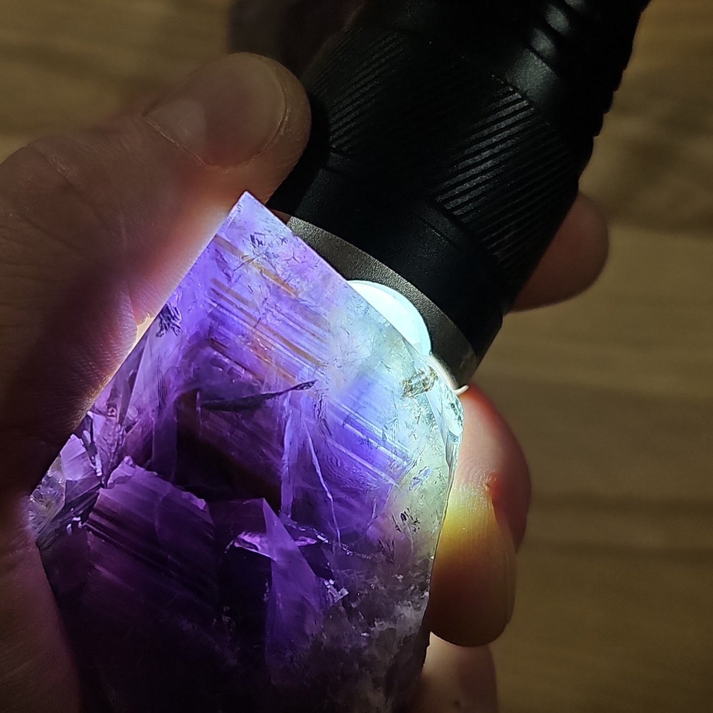Amethyst 'Elestial' Torches