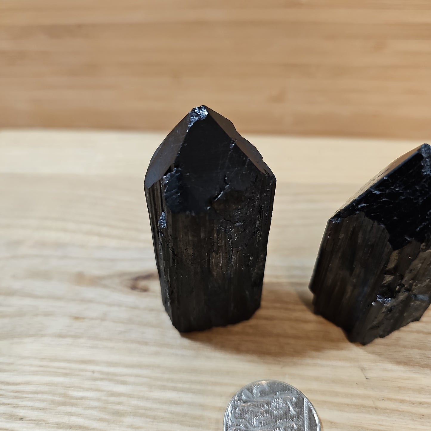 Black Tourmaline Raw and Polished Points (Discounted)