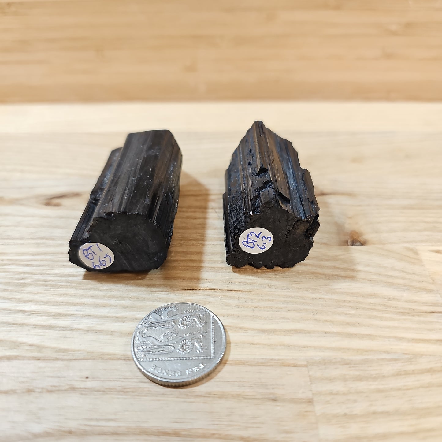 Black Tourmaline Raw and Polished Points (Discounted)