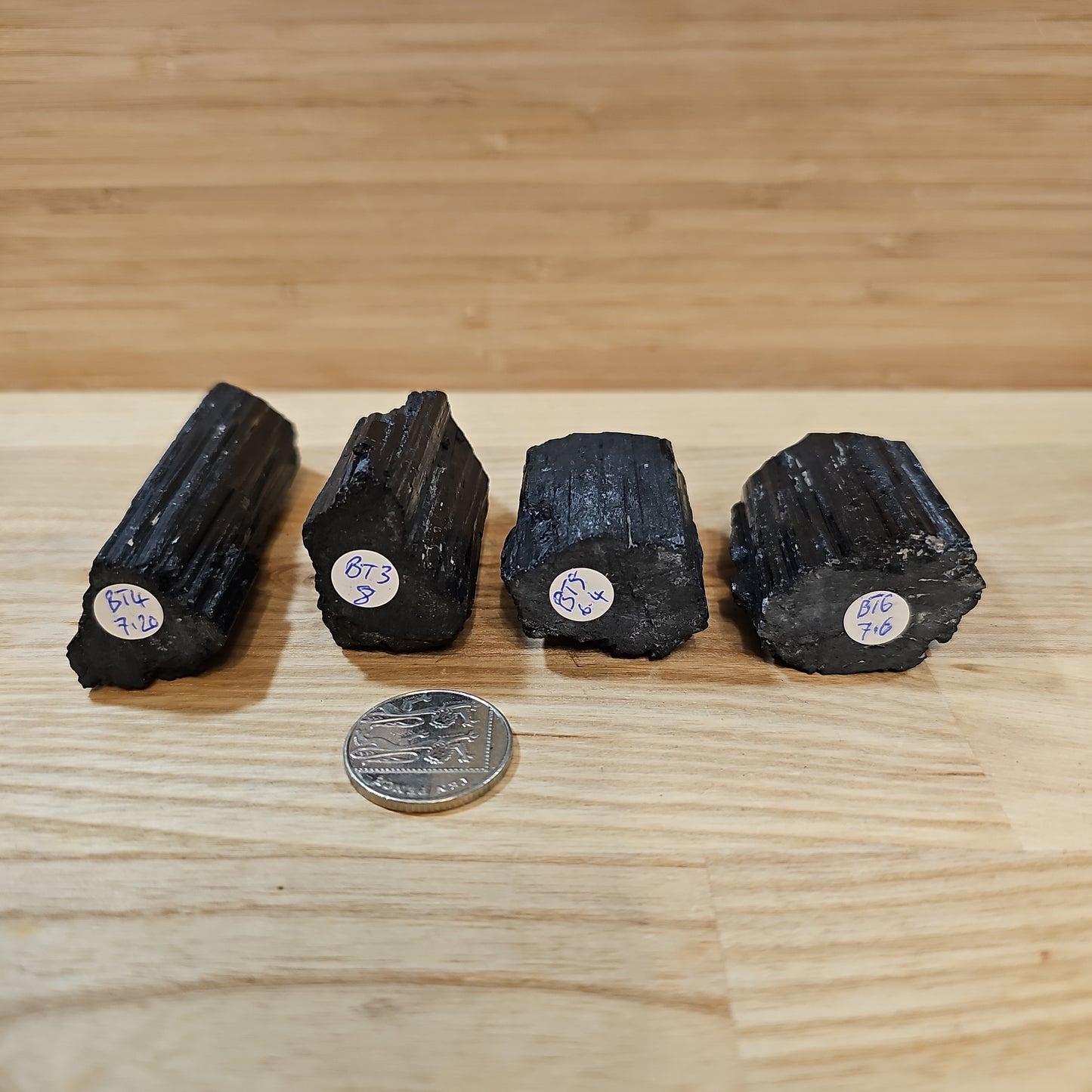 Black Tourmaline Raw and Polished Points (Discounted)