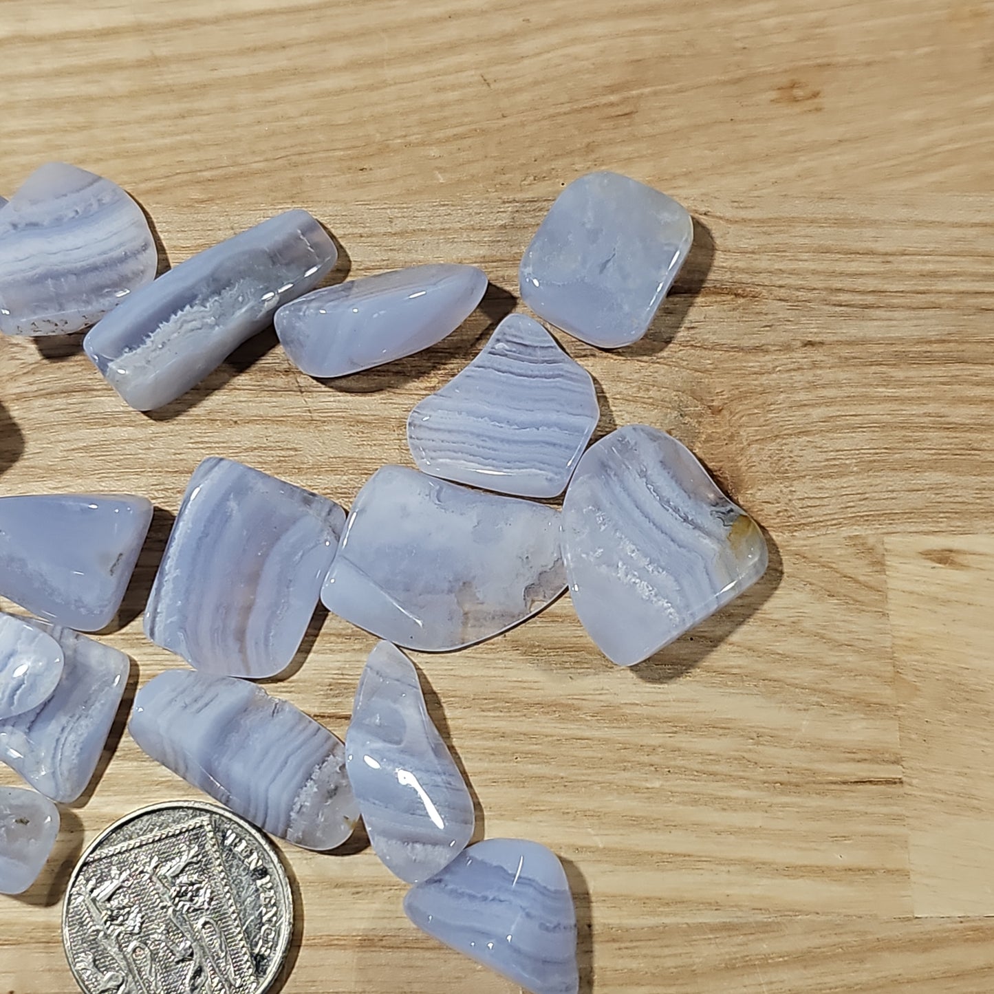 Blue Lace Agate Tumblestone