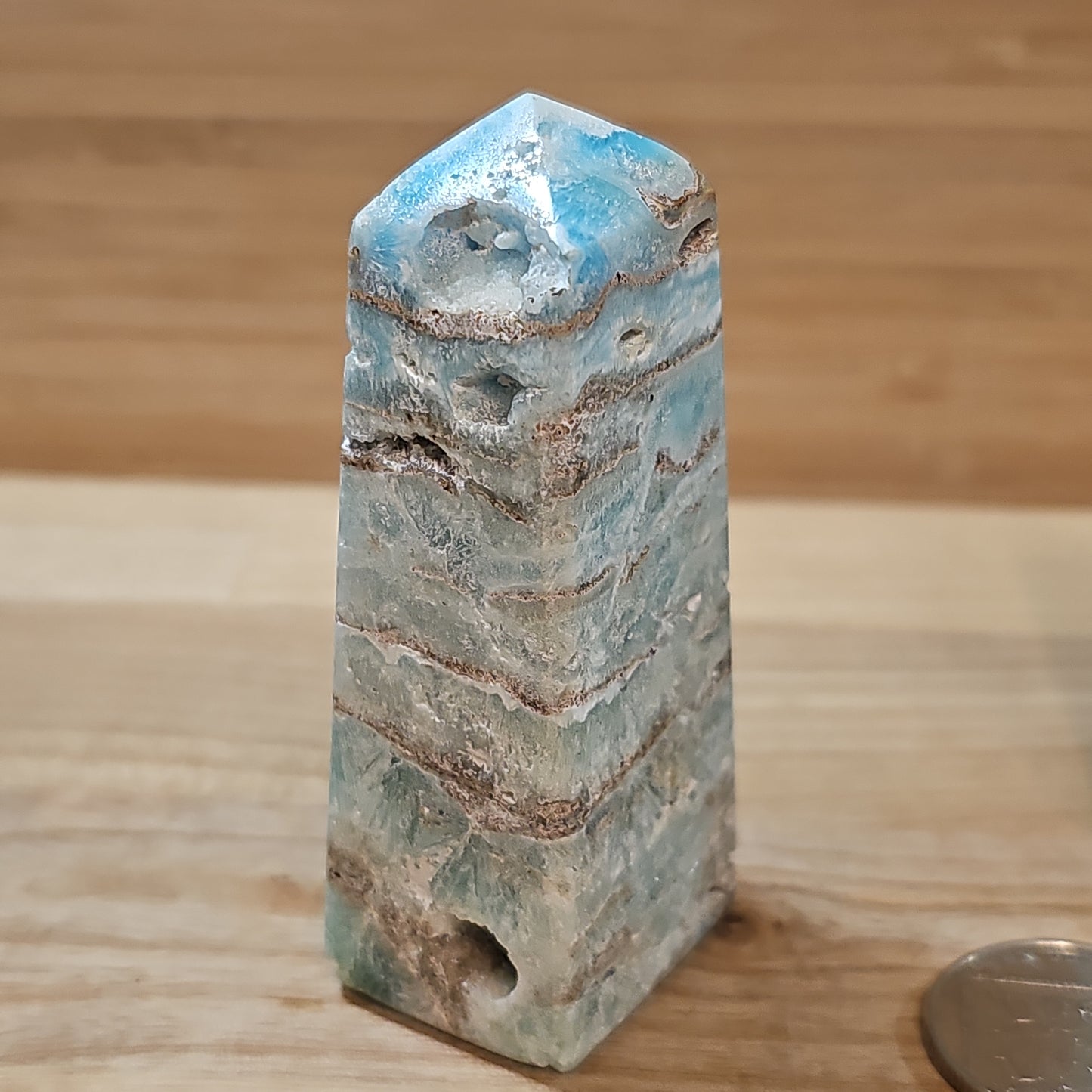 Blue Aragonite Points