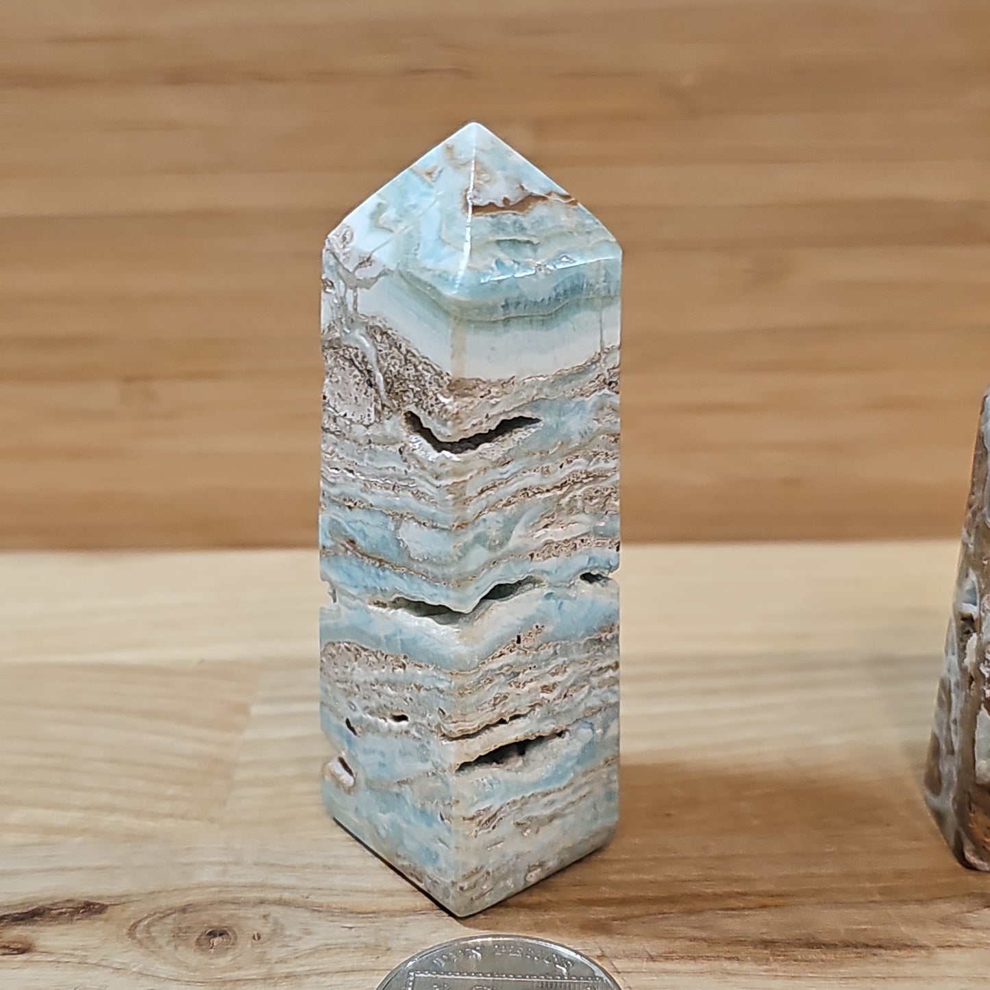 Blue Aragonite Points