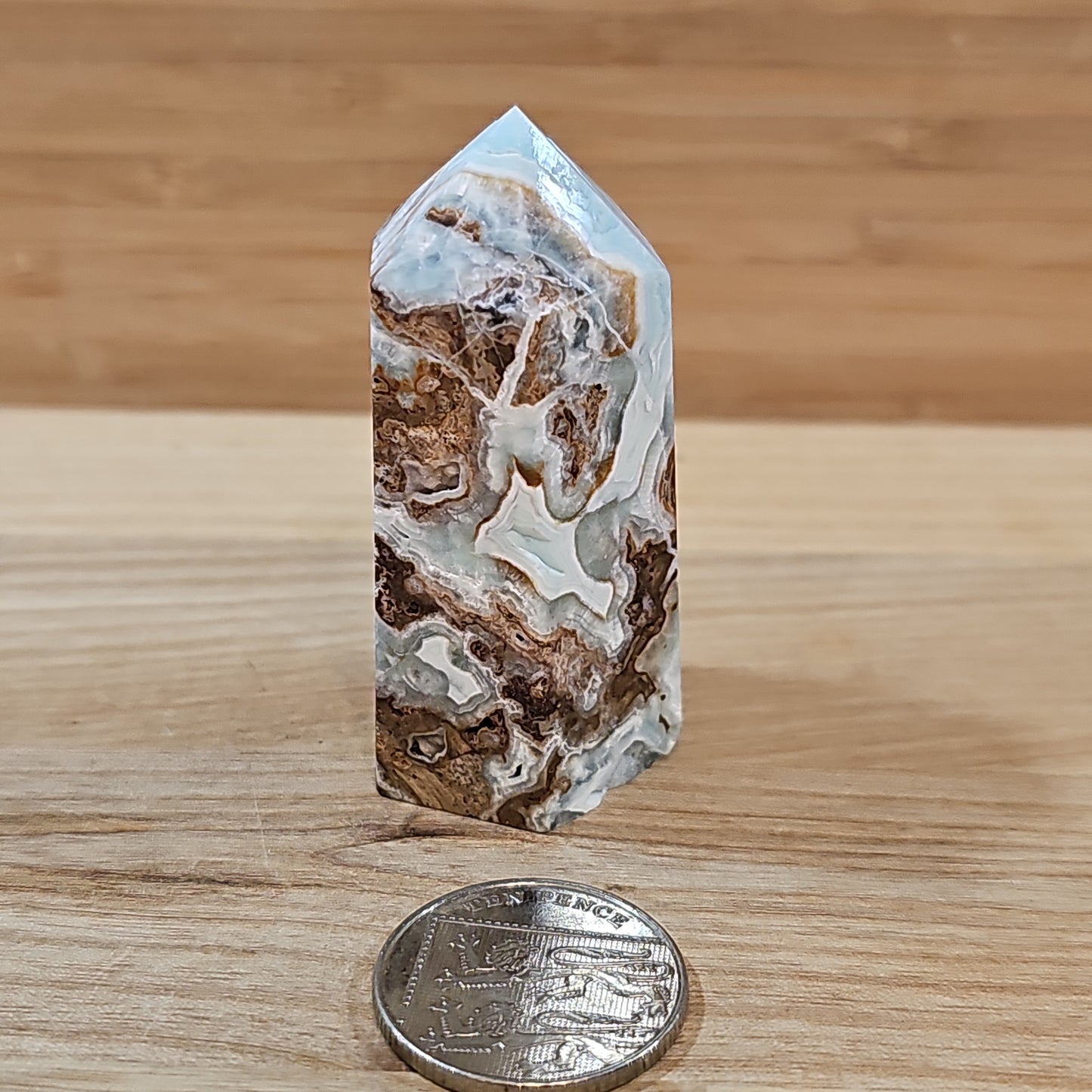 Blue Aragonite Points