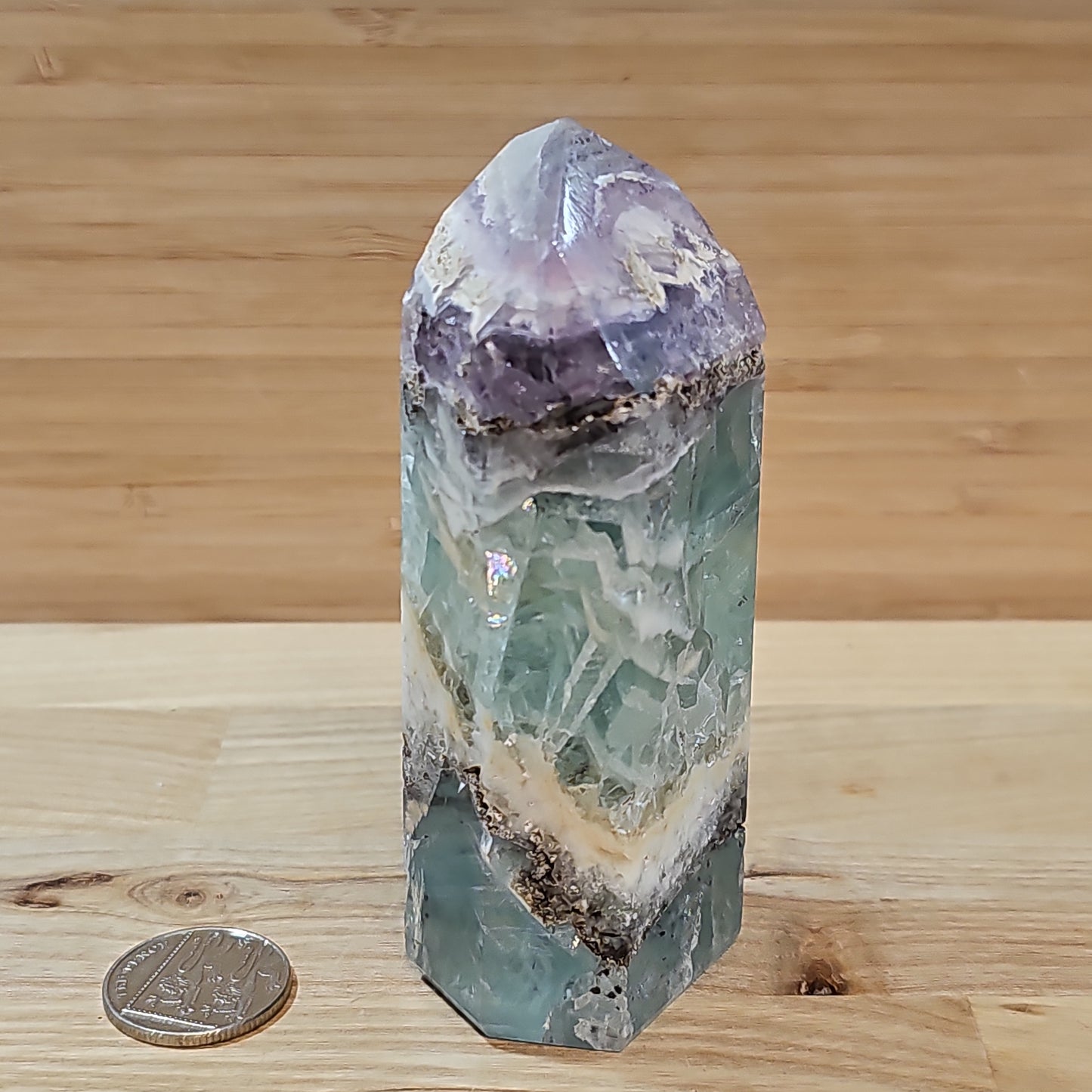 Rainbow Fluorite Large Point