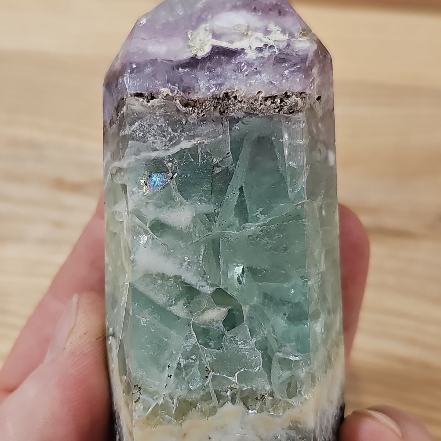 Rainbow Fluorite Large Point