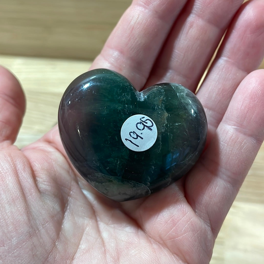 Fluorite Puffy Heart