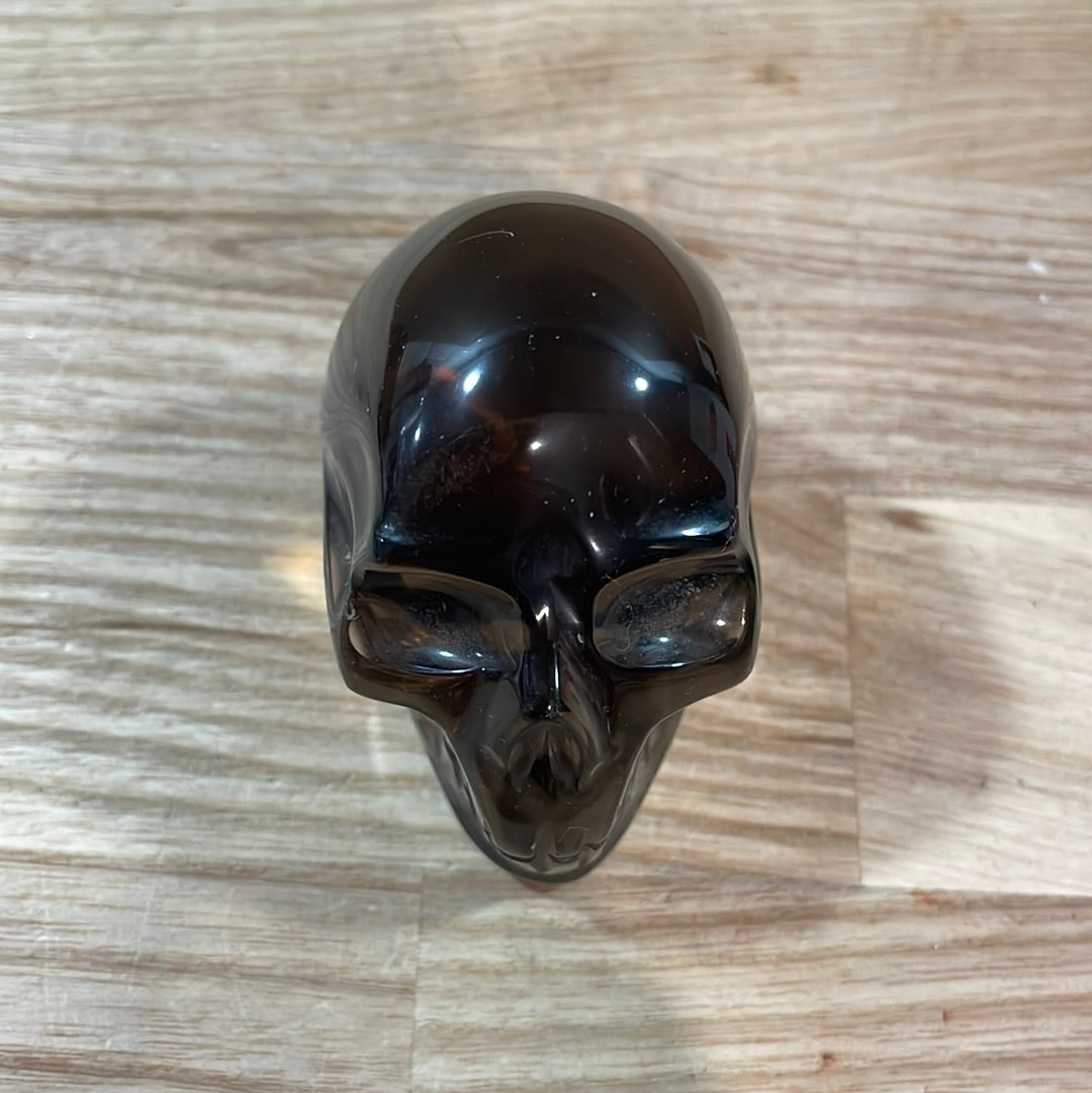 Smokey Quartz Skulls
