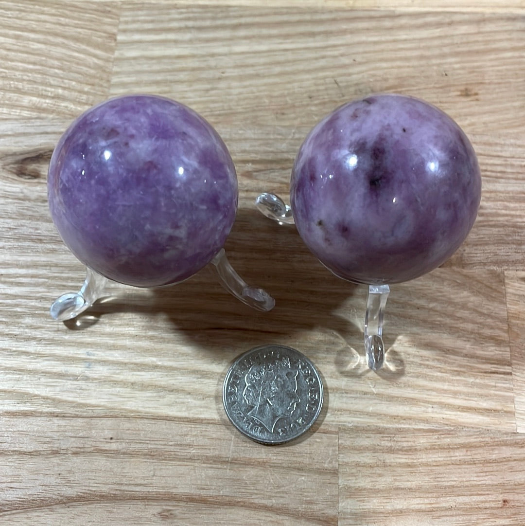 Lepidolite Sphere (Approx 40mm)