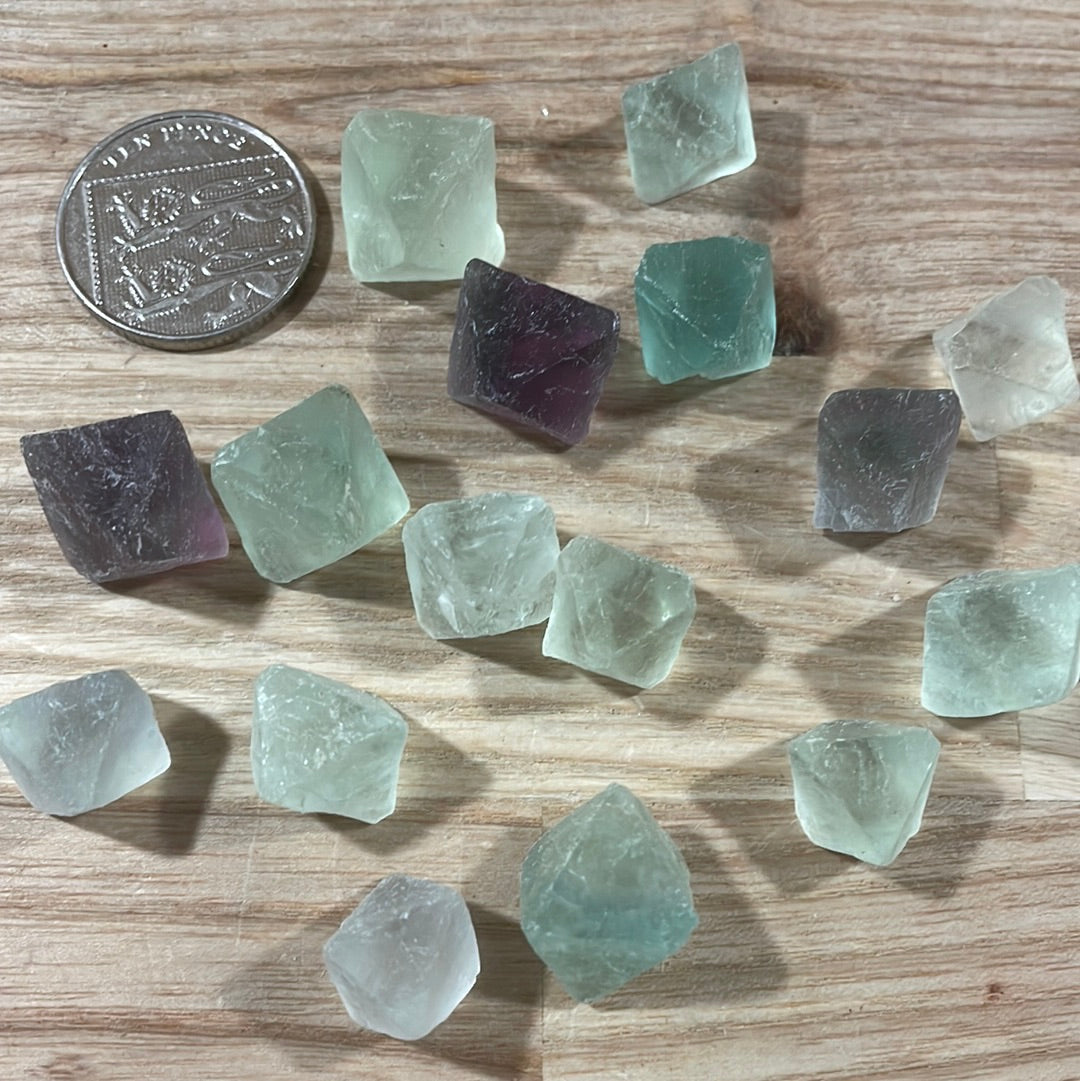 Fluorite Octahedrons