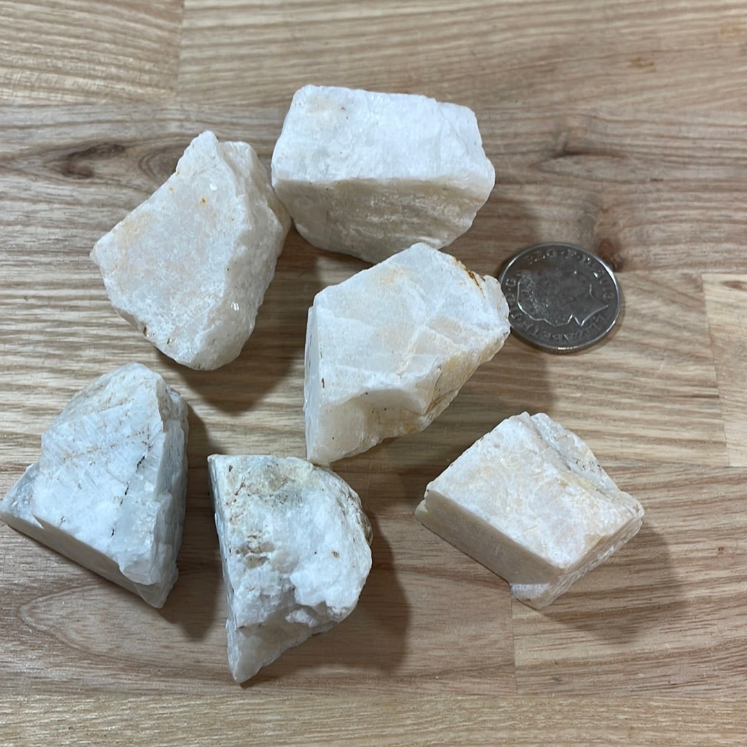 Rainbow Moonstone Raw Pieces