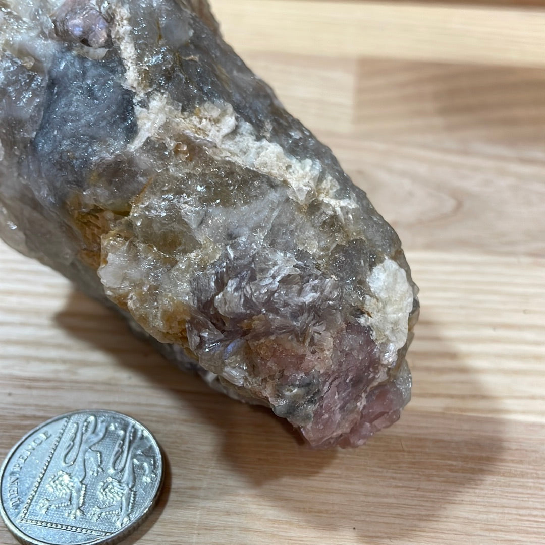 Pink Tourmaline in Quartz Matrix