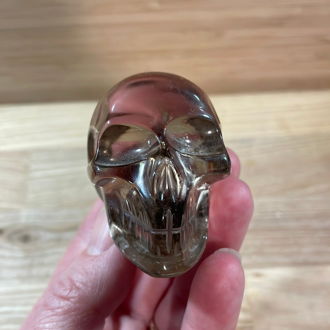 Smokey Quartz Skulls