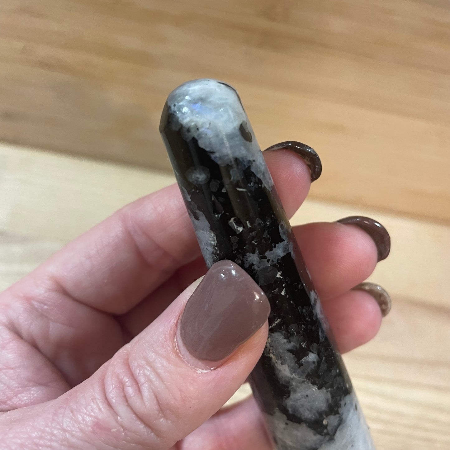Rainbow Moonstone Wand