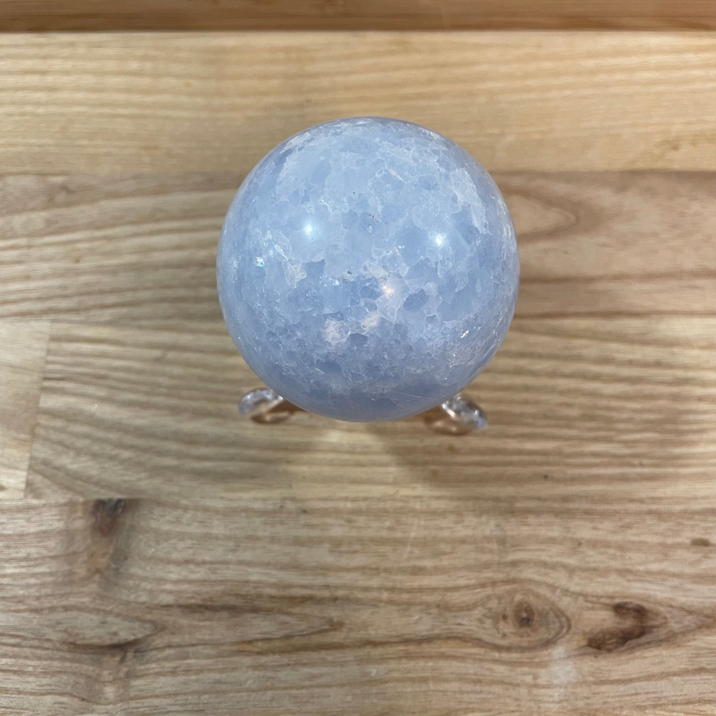 Blue Calcite Sphere Approx 60mm