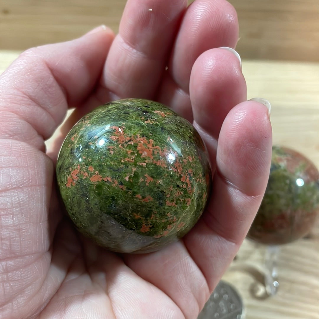 Unakite Sphere (approx 40mm)
