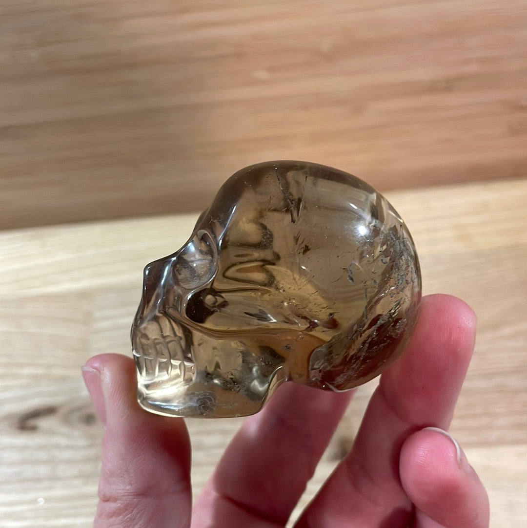 Smokey Quartz Skulls