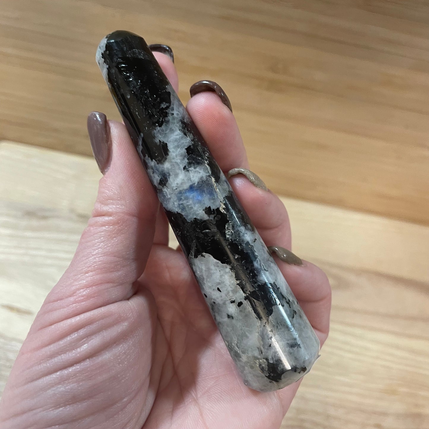 Rainbow Moonstone Wand
