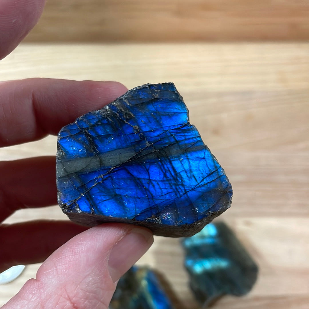 Labradorite - Raw with polished front