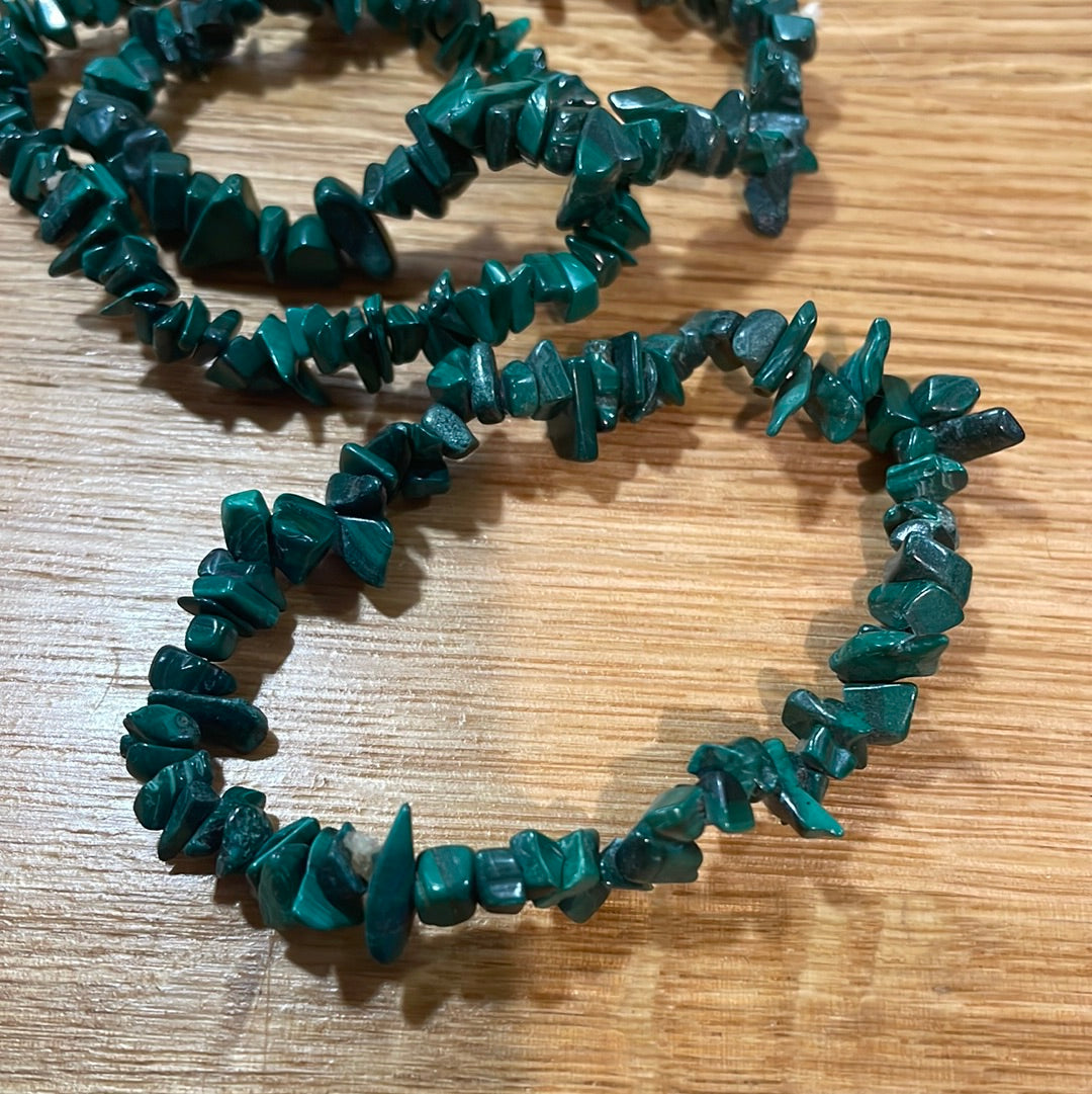 Malachite Chip Bracelet