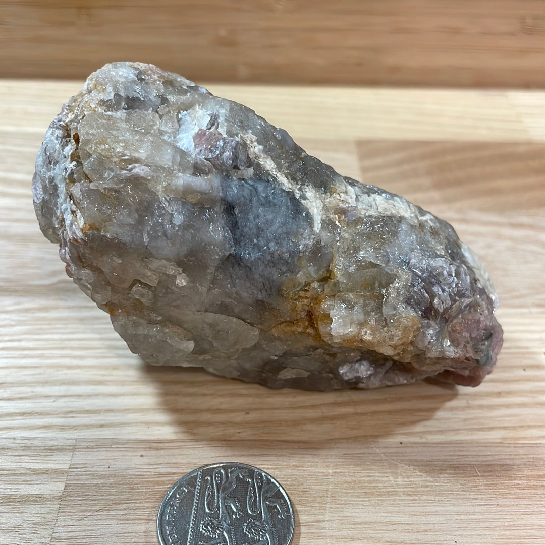 Pink Tourmaline in Quartz Matrix