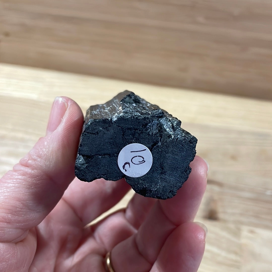 Black Tourmaline Raw and Polished Point