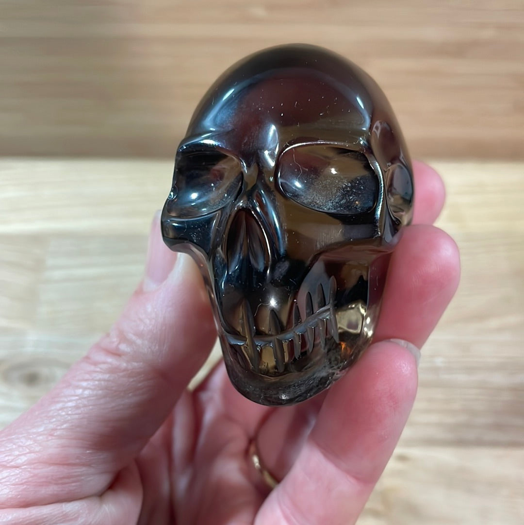 Smokey Quartz Skulls