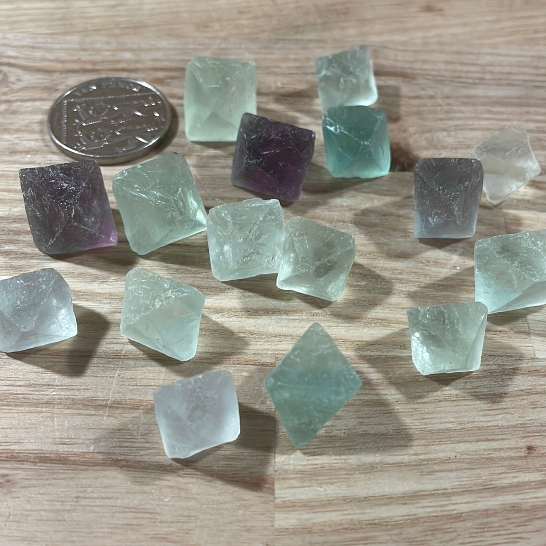 Fluorite Octahedrons