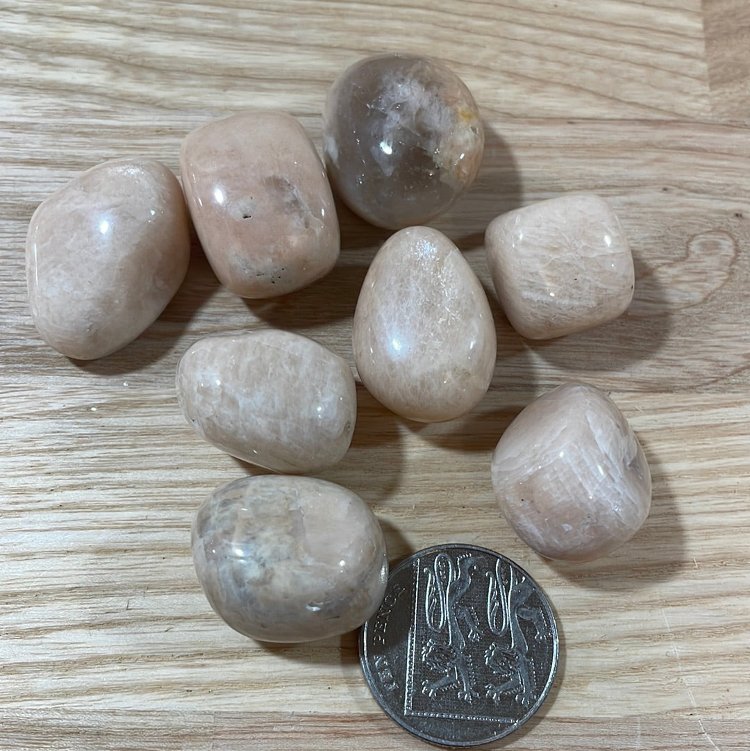 Peach Moonstone Tumblestone