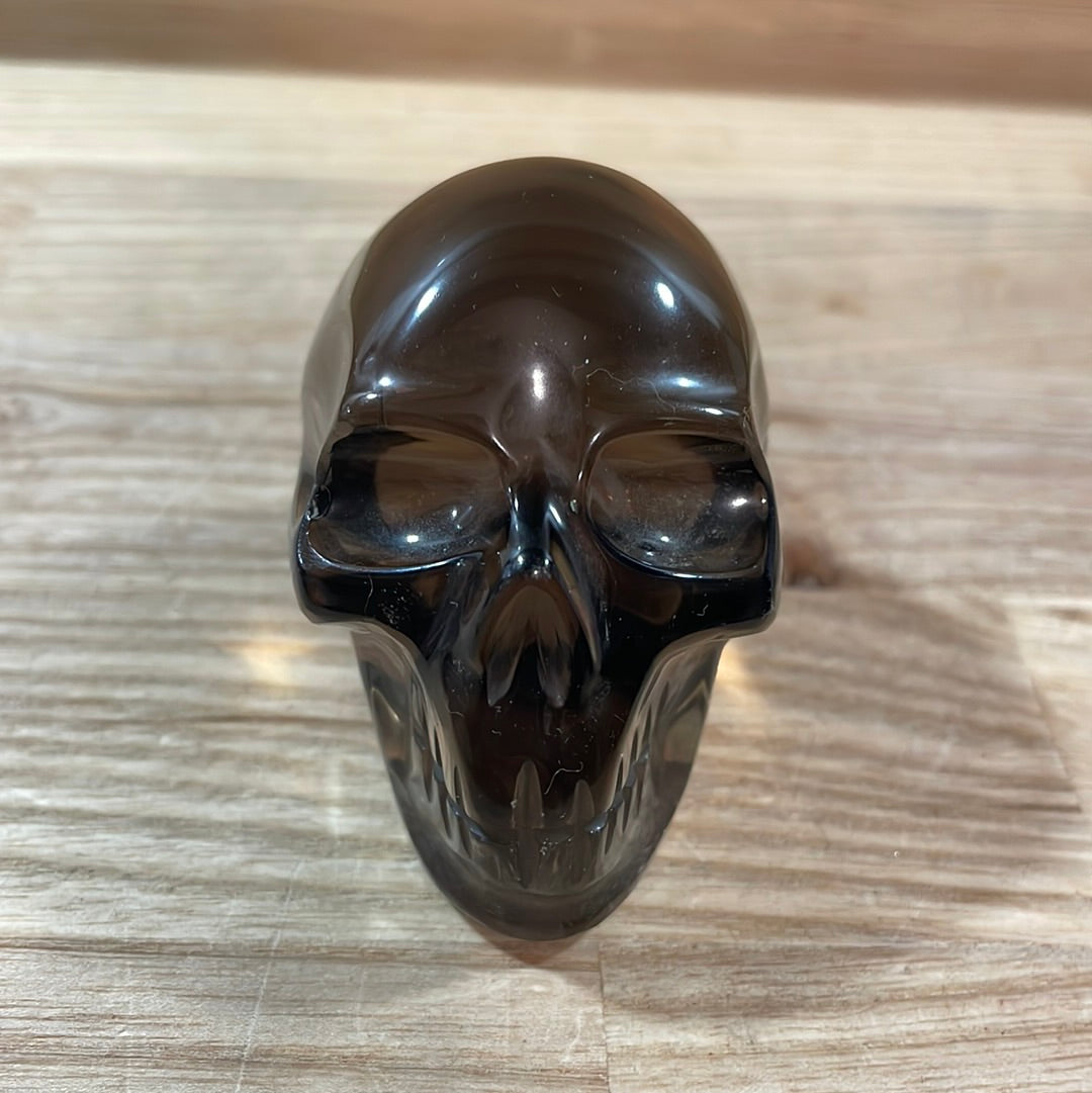 Smokey Quartz Skulls
