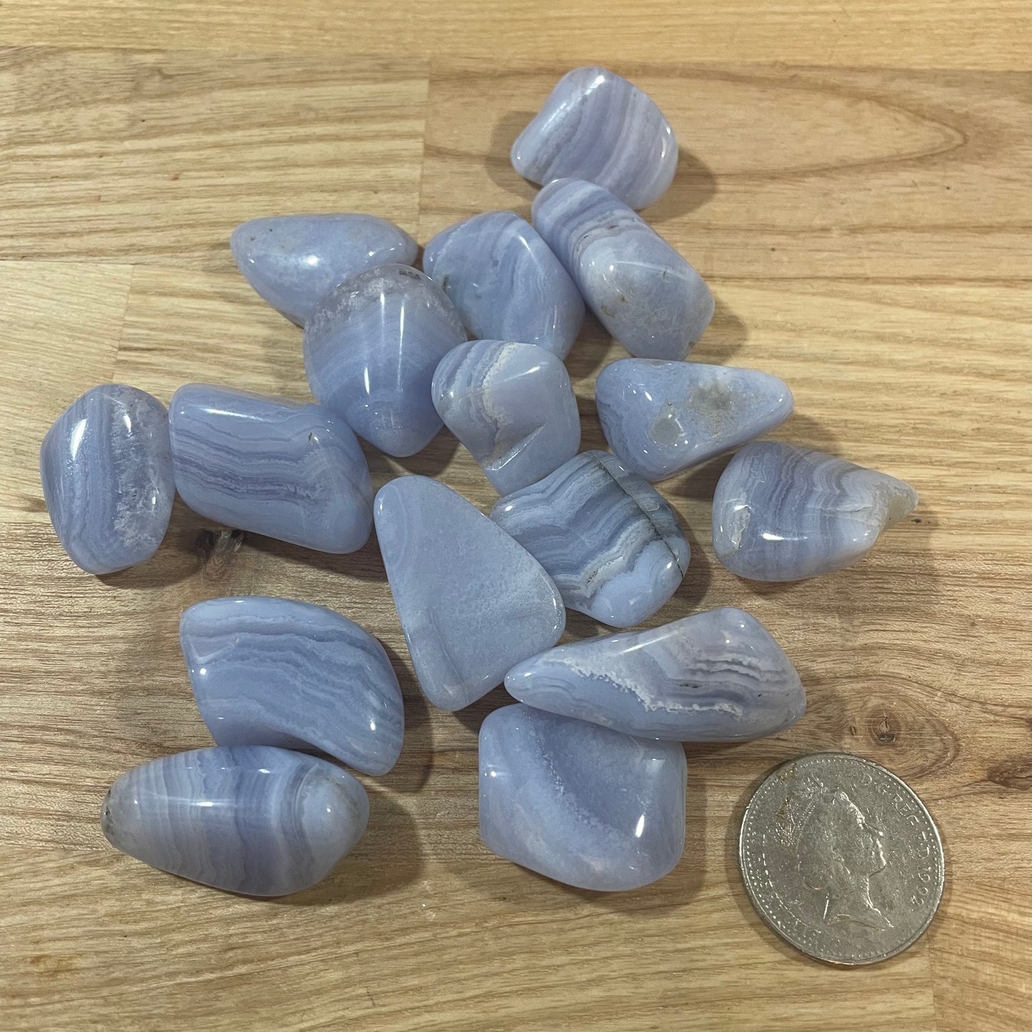 Blue Lace Agate Tumblestone