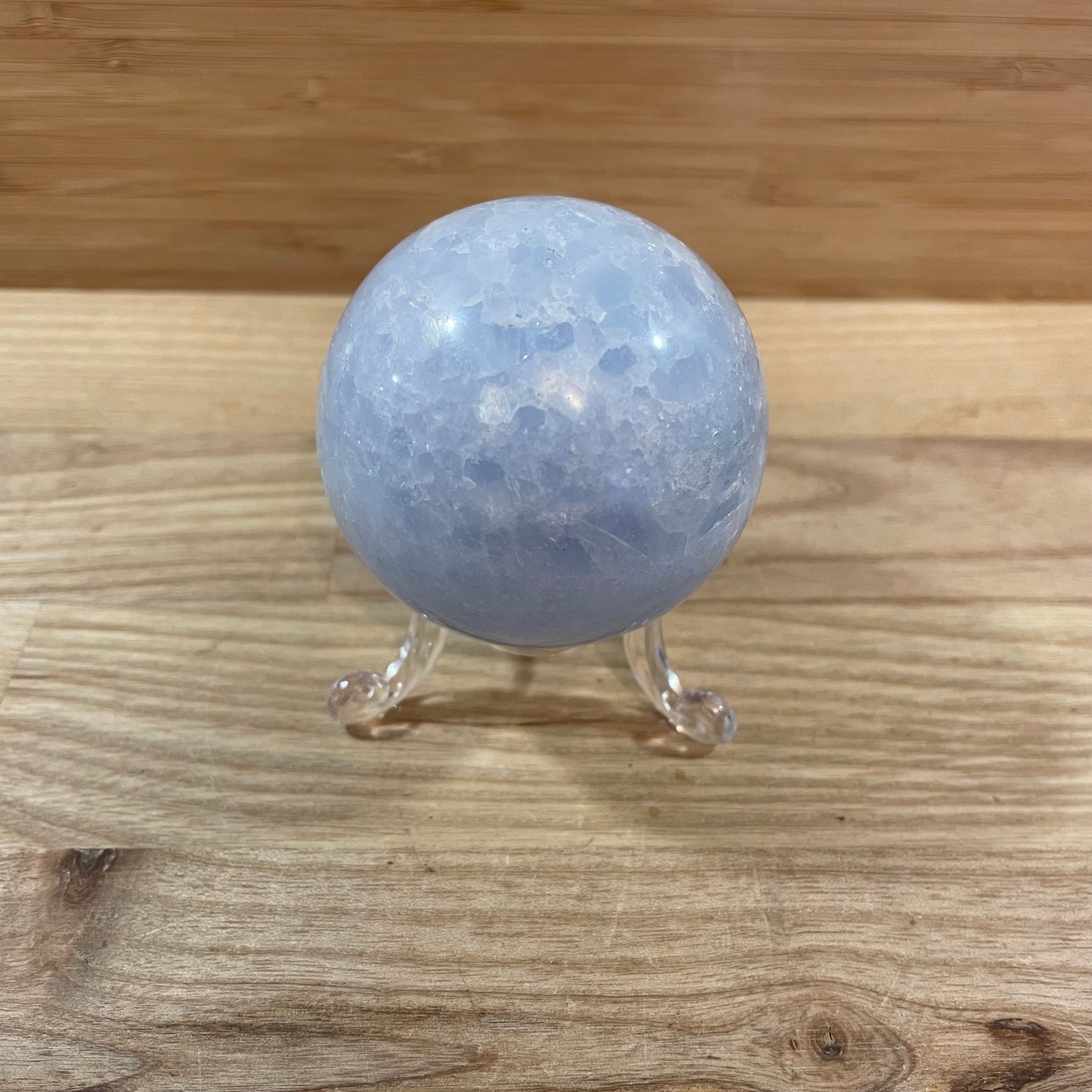 Blue Calcite Sphere Approx 60mm