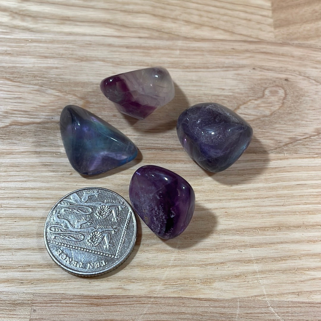 Rainbow Fluorite ‘AA’ Grade Tumblestone