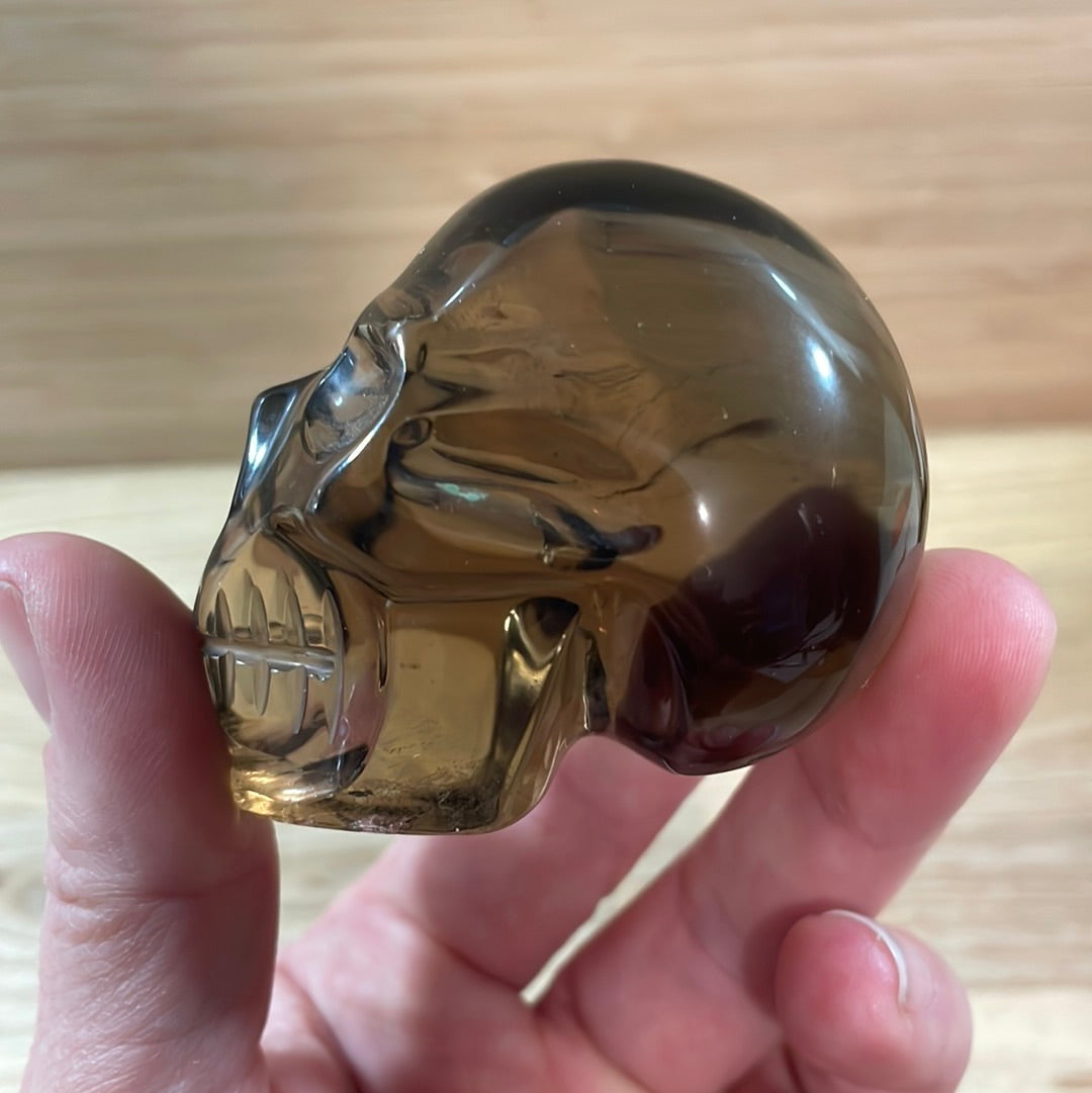 Smokey Quartz Skulls